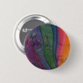  muziekregenboog, Victoriaans paardendansen Ronde Button 5,7 Cm (Voorkant /achterkant)