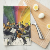  muziekregenboog, Victoriaans paardendansen Theedoek (Quarter Fold)