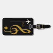 muziekreis bagagelabel (Voorkant horizontaal)