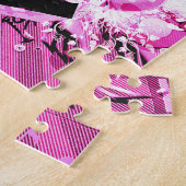 Muziekreis,Pink_ Legpuzzel (Zijkant)