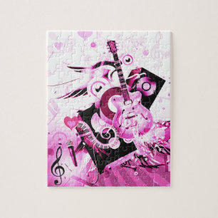 Muziekreis,Pink_ Legpuzzel