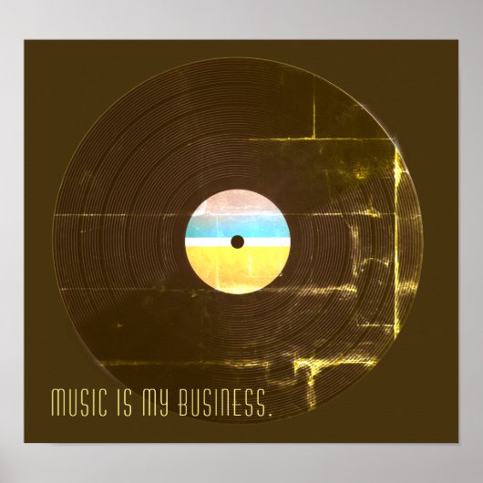 Muziekretro  plaat bord cover poster (Voorkant)