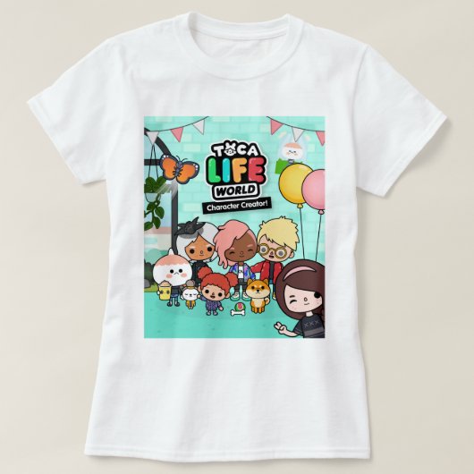 Muziekretro Toca Child Boca Friendly Cute Graphic T-shirt (Design voorkant)