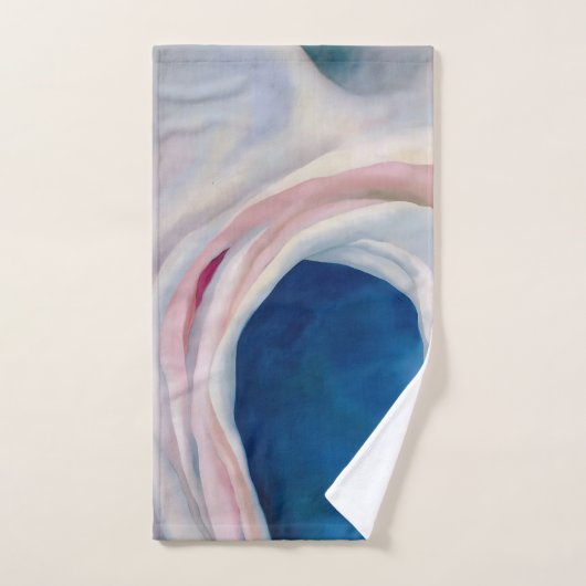 Muziekroze en blauw door O'Keeffe Bad Handdoek (Handdoek)