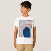 Muziekroze en blauw door O'Keeffe T-shirt (Voorkant volledig)