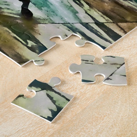 Muziekruimte met Harp Legpuzzel (Zijkant)