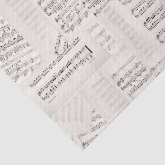 Muzieksamenstelling  collage tissuepapier (Detail)