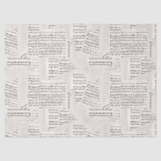 Muzieksamenstelling  collage tissuepapier (Voorkant)