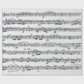 Muzieksamenstelling op hout cadeaupapier (Vlak)