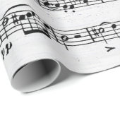 Muzieksamenstelling op hout cadeaupapier (Rol Hoek)
