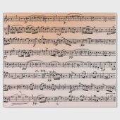 Muzieksamenstelling op verloopachtergrond cadeaupapier (Vlak)