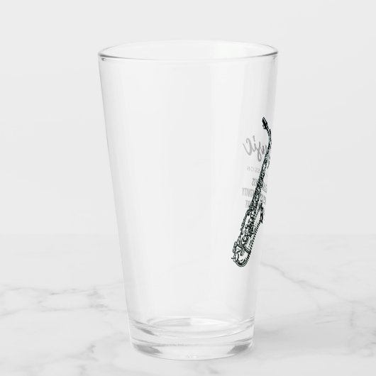 muzieksaxofone glas (Rechts)