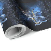 Muzieksaxofone met octopus cadeaupapier (Rol Hoek)