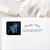 Muzieksaxofone met octopus etiket (Insitu)