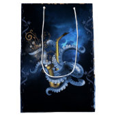 Muzieksaxofone met octopus medium cadeauzakje (Achterkant)