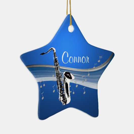 Muzieksaxofoon Keramisch Ornament (Rechts)