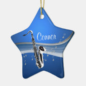 Muzieksaxofoon Keramisch Ornament (Links)