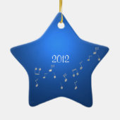 Muzieksaxofoon Keramisch Ornament (Achterkant)