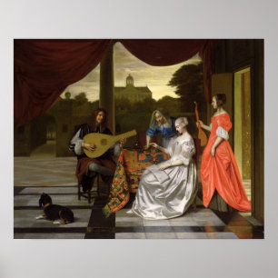 Muziekscène in Amsterdam Poster