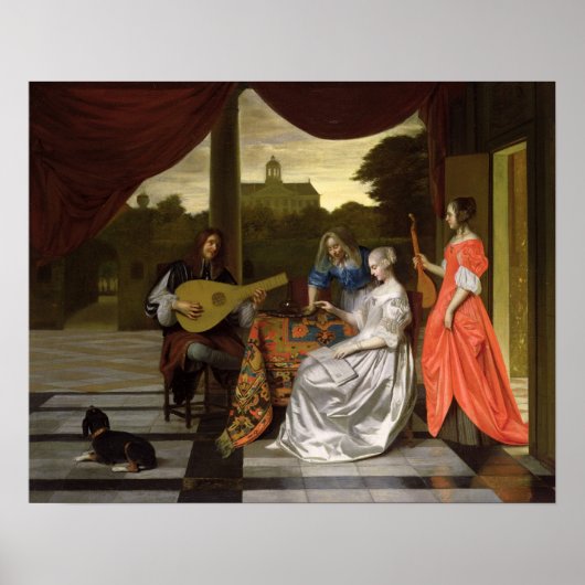Muziekscène in Amsterdam Poster (Voorkant)