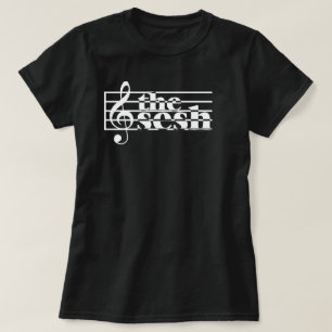 Muziekschaal voor dames "het sesh" t-shirt