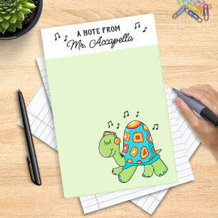 Muziekschildpad Muziekleraar Gepersonaliseerd Post-it® Notes