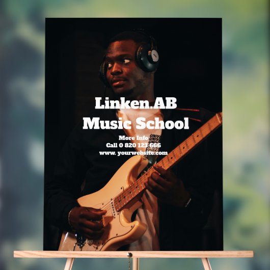 Muziekschool Acryl Teken Gepersonaliseerde Foto Acryl Bord (Neutraal)