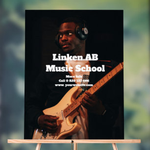 Muziekschool Acryl Teken Gepersonaliseerde Foto Bord