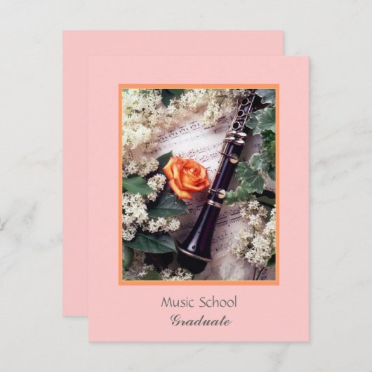 Muziekschool, Afstuderen Kaart (Voorkant / Achterkant)