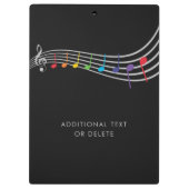 Muziekschool Kinderen Regenboog Koor Leraar Klembord (Achterkant)