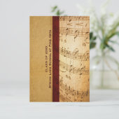 Muziekschool of Afstuderen van de uitvoerende kuns Kaart (Staand voorkant)