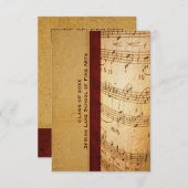 Muziekschool of Afstuderen van de uitvoerende kuns Kaart (Voorkant / Achterkant)