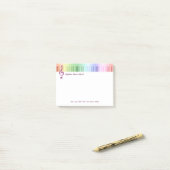 Muziekschool Post-it® Notes (Op bureau)