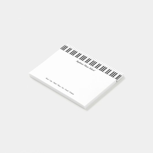 Muziekschool Post-it® Notes (Schuin)