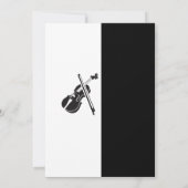 Muziekschool voor Viool Elegante Moderne Uitvoerin Kaart (Achterkant)