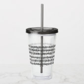 Muziekscore acrylgetumblers acryl drinkbeker (Rechts)