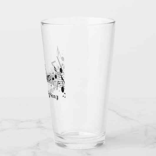 Muziekscore Drink glas (Links)