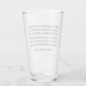 Muziekscore Drink glas (Achterkant)