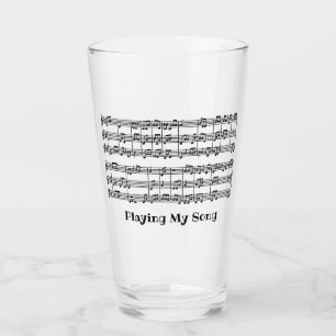 Muziekscore Drink glas