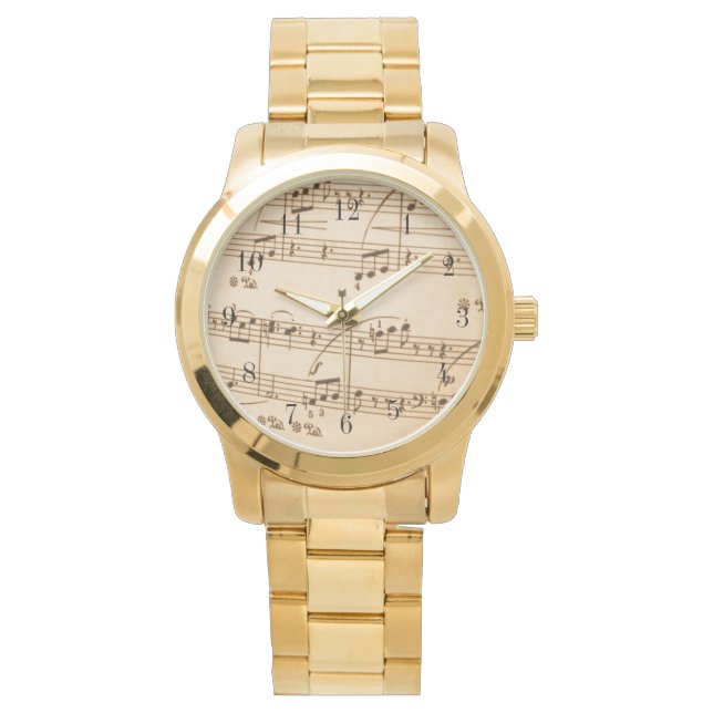 Muziekscore Horloge (Voorkant)