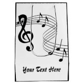 Muziekscore Middelgrote Gift Bag Medium Cadeauzakje (Achterkant)