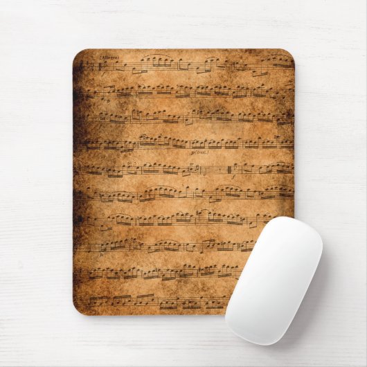 Muziekscore - mousepad muismat (Met muis)