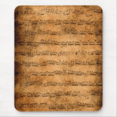 Muziekscore - mousepad muismat (Voorkant)
