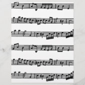 Muziekscore origami paper (Voorkant)