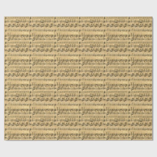 Muziekscore - oud ontwerp van papier (Vlak)