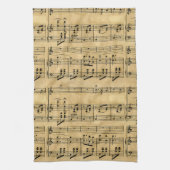 Muziekscore - oud ontwerp van papier theedoek (Verticaal)