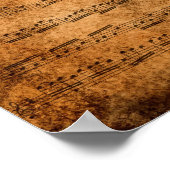 Muziekscore - poster (Hoek)