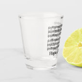 Muziekscore Shot Glass Glas (Links)