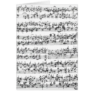 Muziekscore van Johann Sebastian Bach