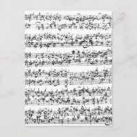 Muziekscore van Johann Sebastian Bach